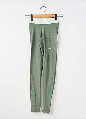 Legging tissage jersey taille normale vert NIKE femme
