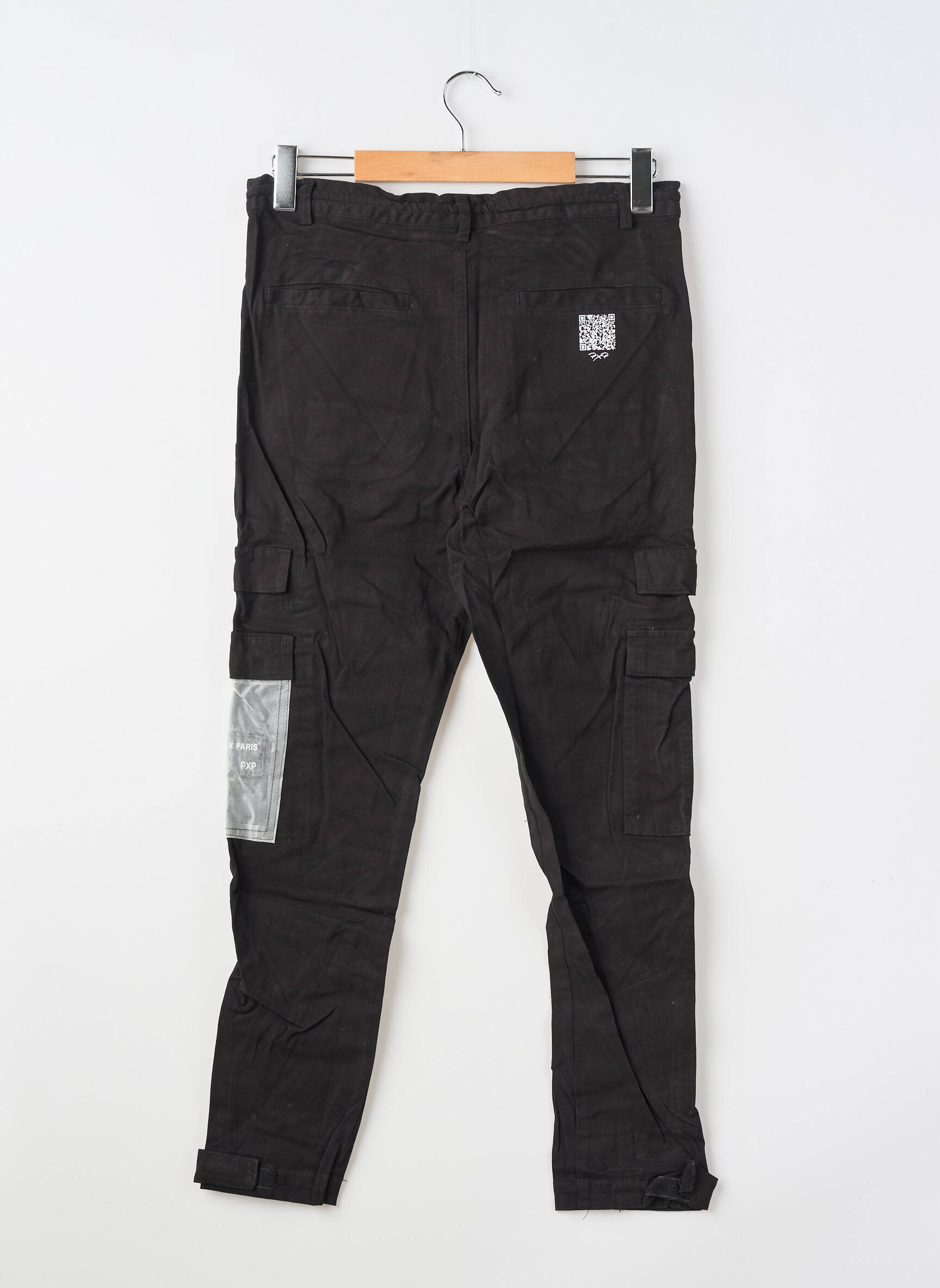 Pantalon cargo tissage popeline taille normale noir PROJECT X PARIS homme