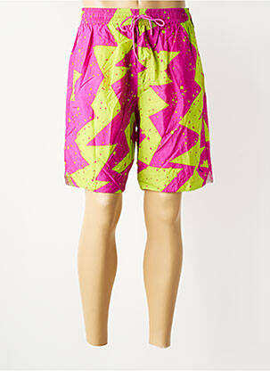 Short de bain imprimé fantaisie rose NIKE homme
