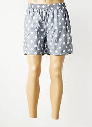 Short de bain effet matière satinée gris NIKE homme