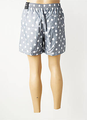 Short de bain effet matière satinée gris NIKE homme