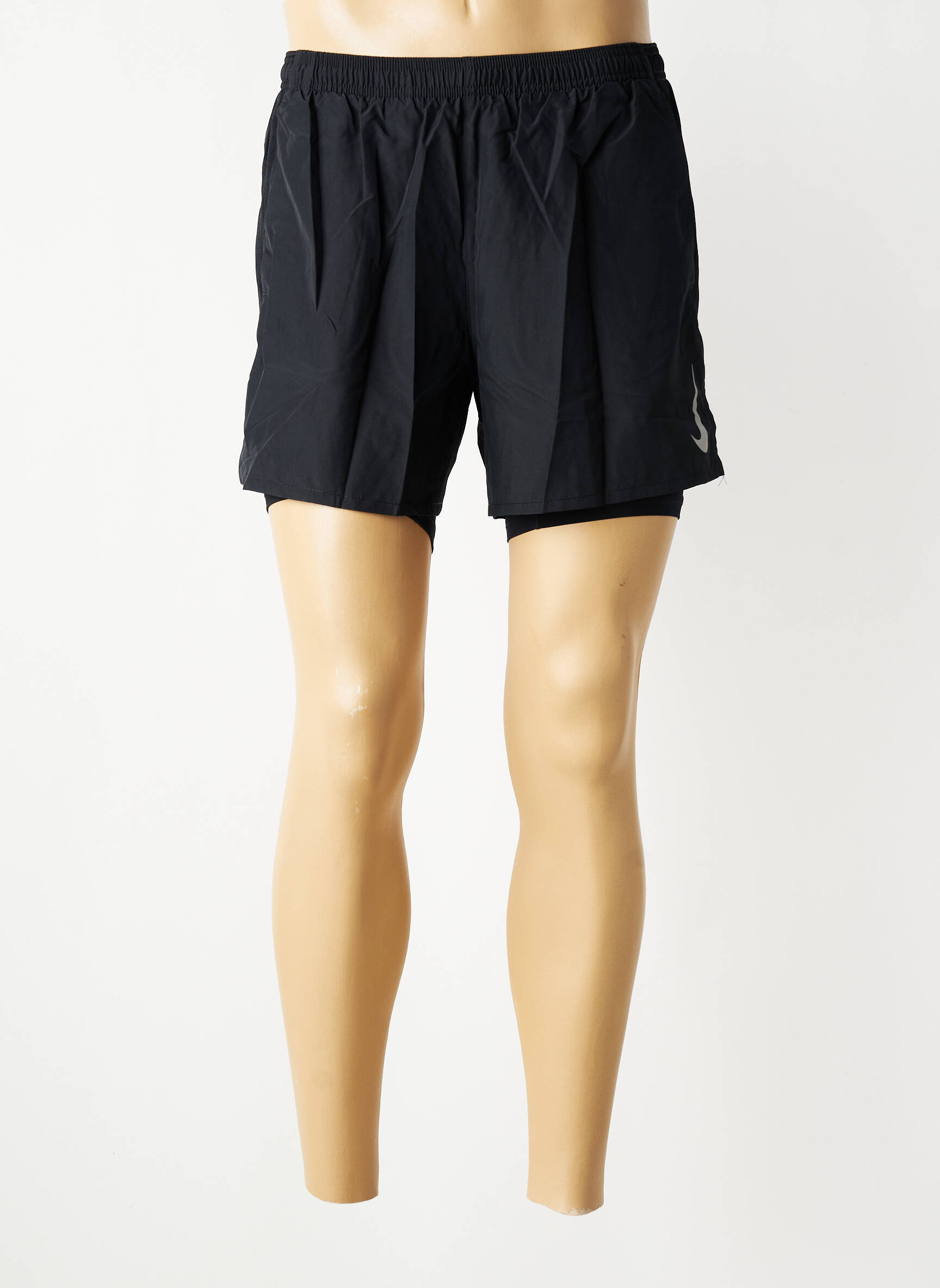 Short tissage popeline taille normale noir NIKE homme