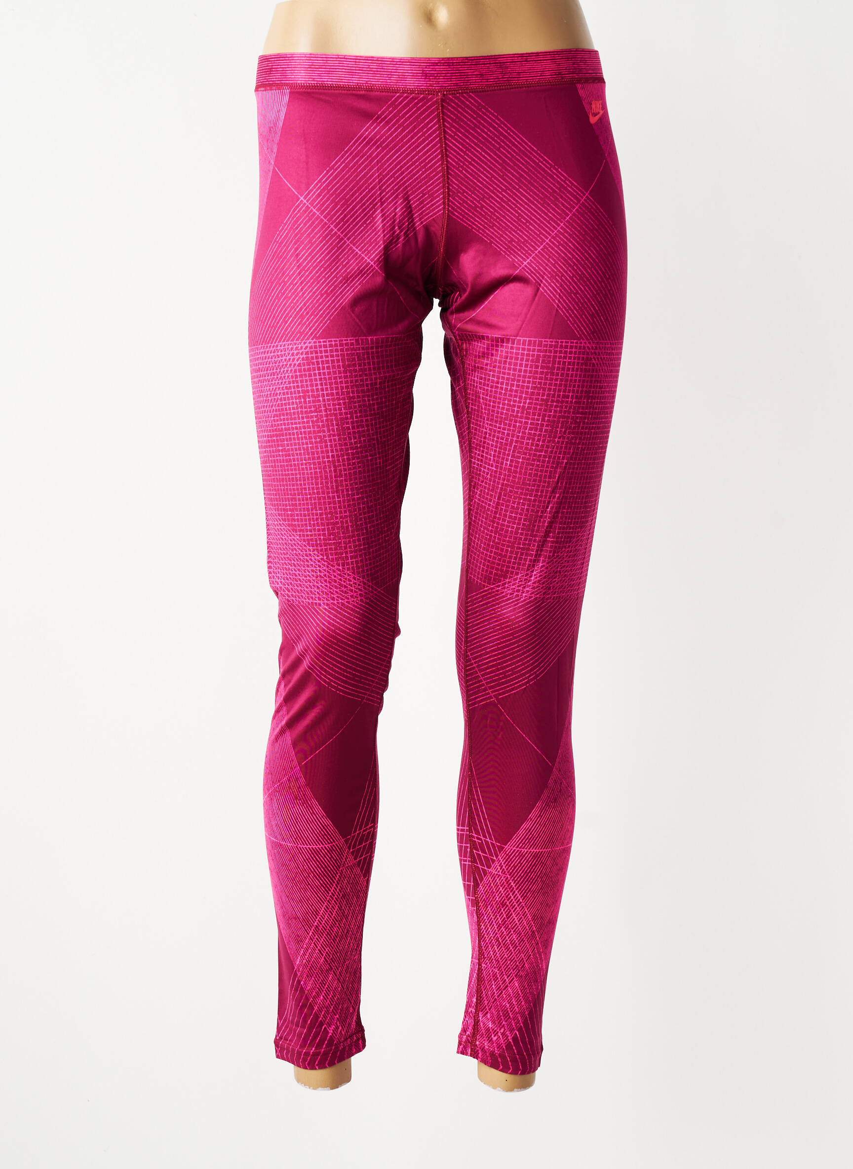 Legging effet matière satinée taille normale rose NIKE femme