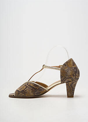 Sandales/nu pieds fermeture boucle(s) talon de 7 à 9cm marron LITTLE ...LA SUITE femme