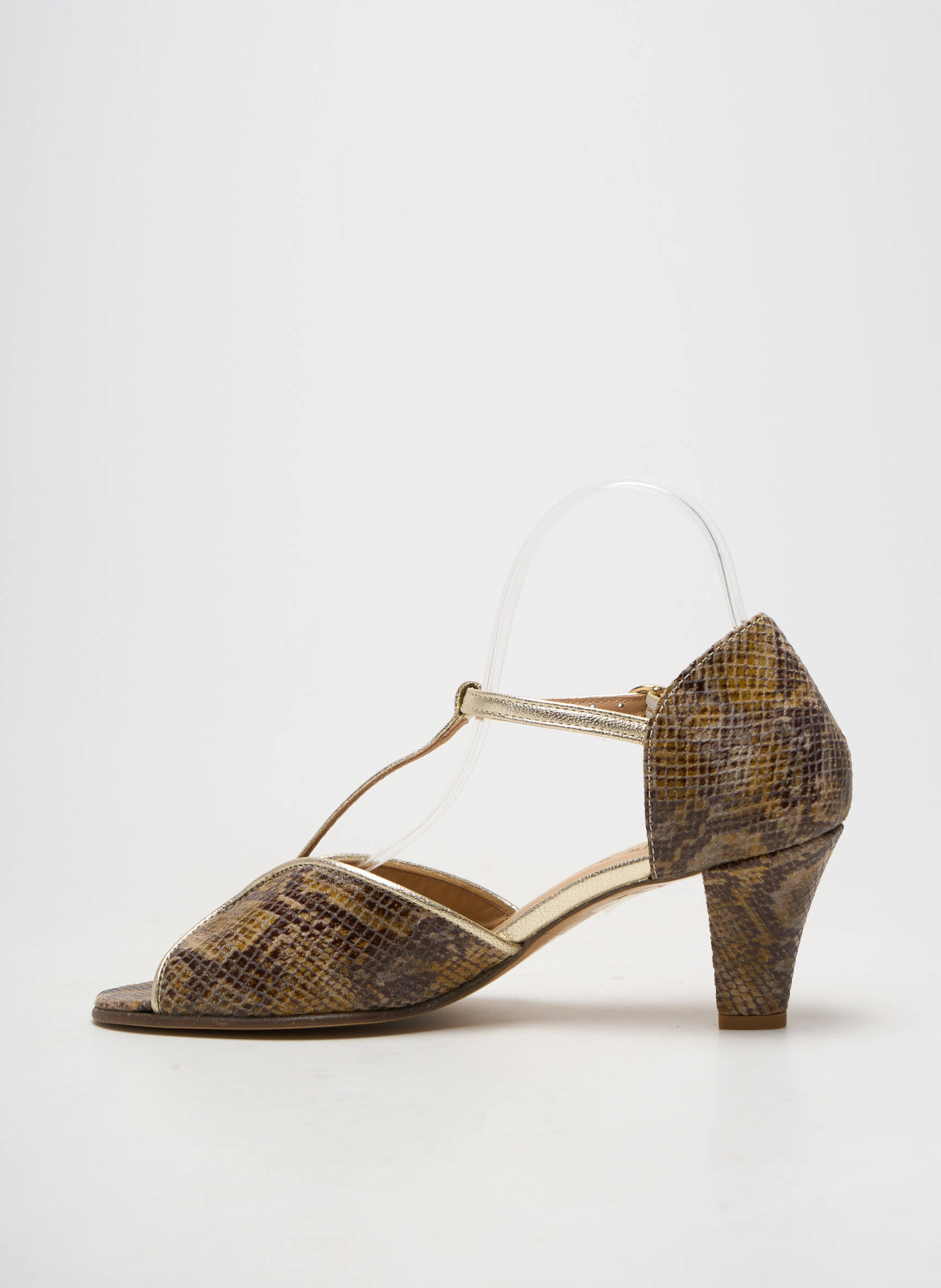 Sandales/nu pieds fermeture boucle(s) talon de 7 à 9cm marron LITTLE ...LA SUITE femme