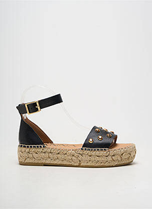 Espadrilles fermeture boucle(s) talon de 4 à 6cm noir KANNA femme