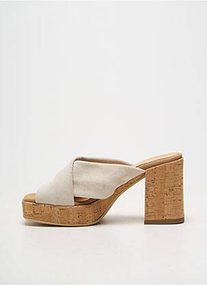 Mules/sabots bout ouvert talon de 7 à 9cm gris MINKA DESIGN femme
