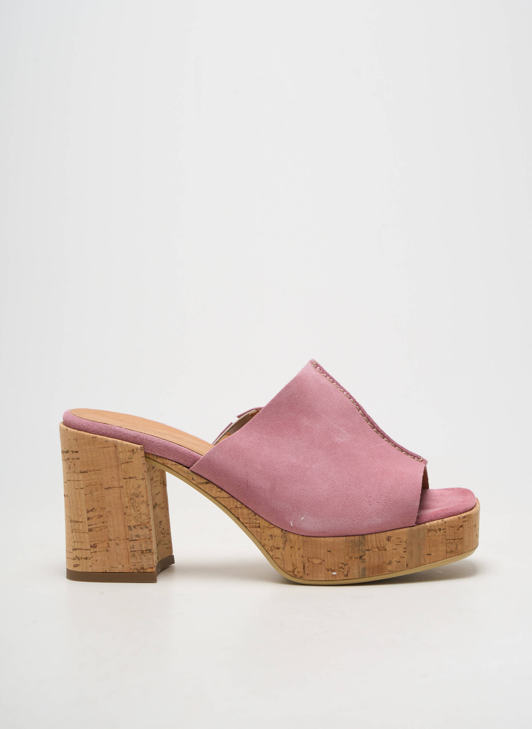 Mules/sabots bout ouvert talon de 7 à 9cm rose MINKA DESIGN femme