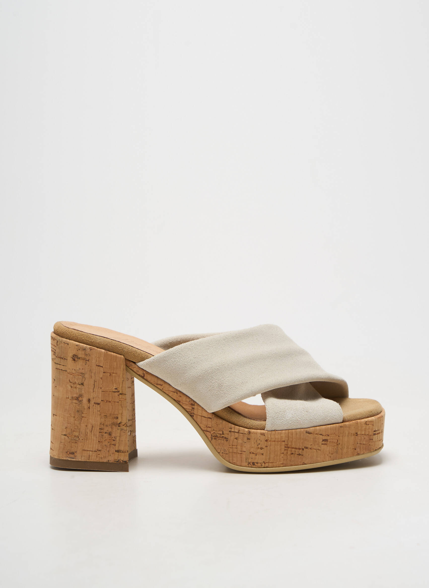 Mules/sabots bout ouvert talon de 7 à 9cm gris MINKA DESIGN femme