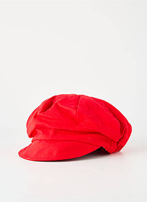 Casquette doublure textile rouge TOUT EN TETE femme