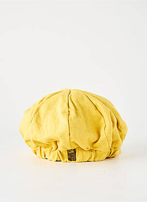 Casquette doublure textile jaune TOUT EN TETE femme