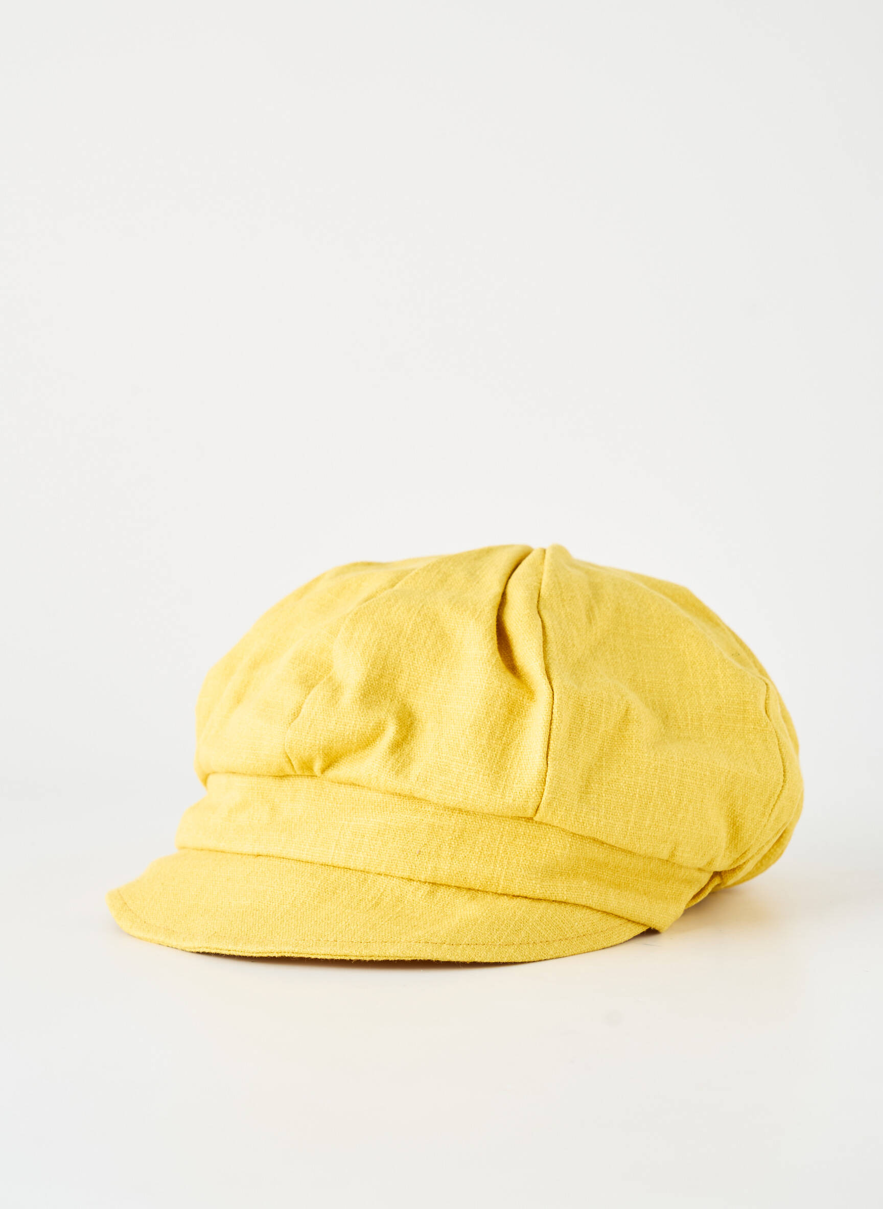 Casquette doublure textile jaune TOUT EN TETE femme