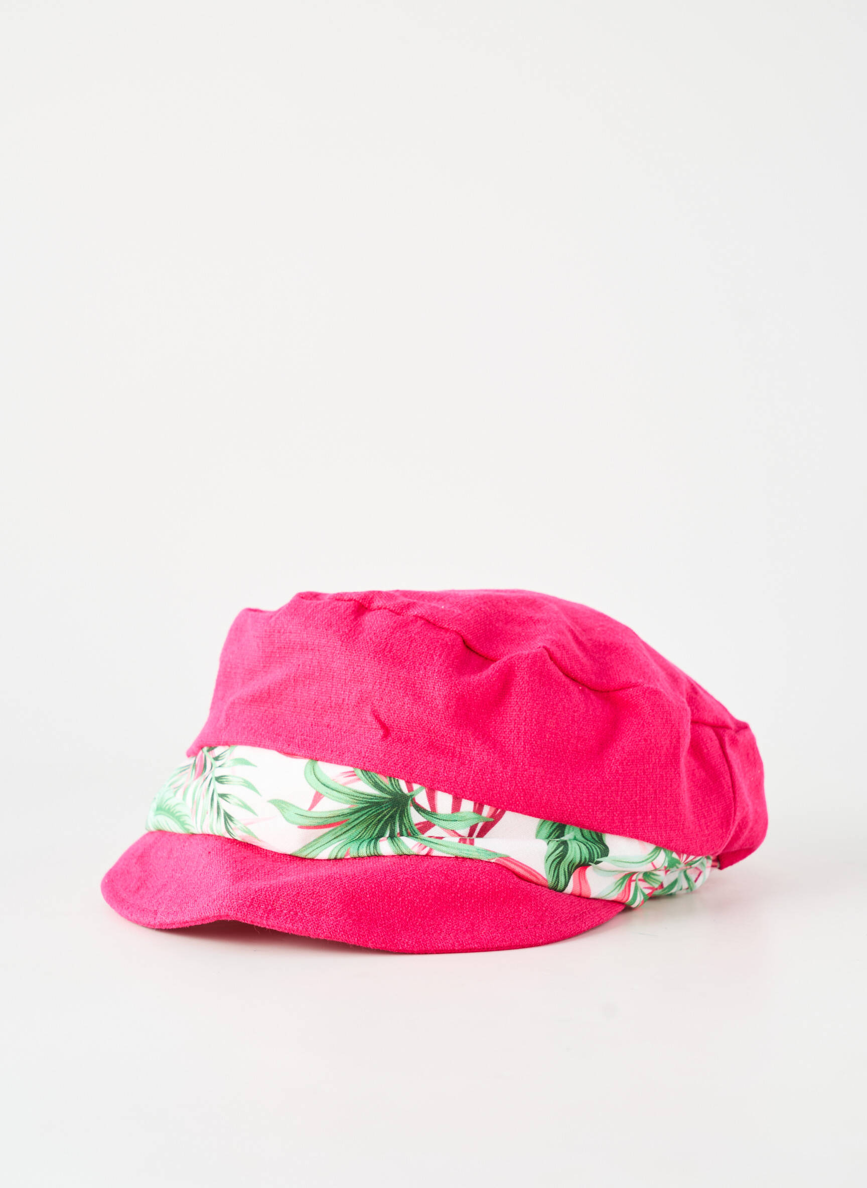 Casquette doublure textile rose TOUT EN TETE femme