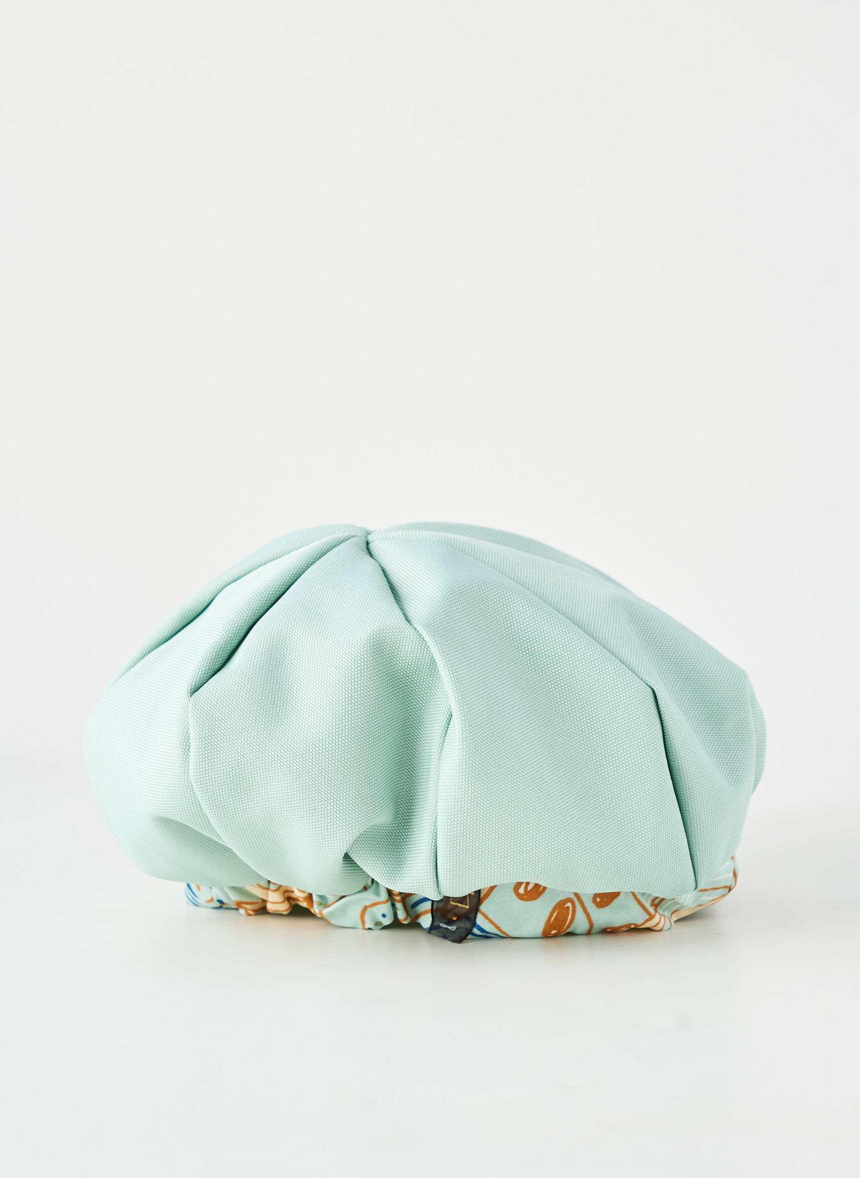 Casquette doublure textile vert TOUT EN TETE femme