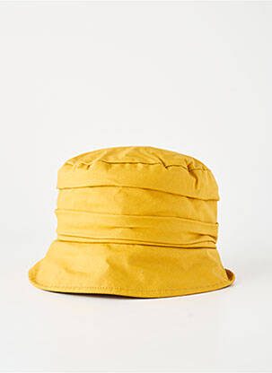 Chapeau forme bob jaune TOUT EN TETE femme