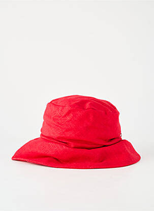Chapeau forme bob rouge TOUT EN TETE femme