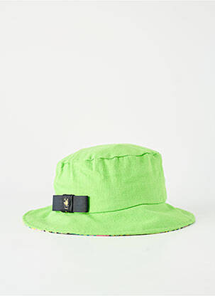 Chapeau forme bob vert TOUT EN TETE femme