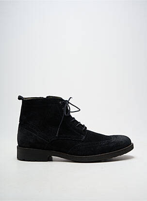 Bottines/boots fermeture zippée talon bas noir ROOTSHELTER homme