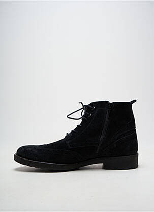 Bottines/boots fermeture zippée talon bas noir ROOTSHELTER homme