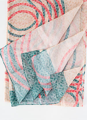 Foulard légère et transparente rose MALFROY femme