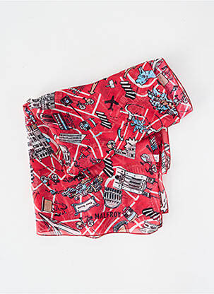 Foulard légère et transparente rouge MALFROY femme