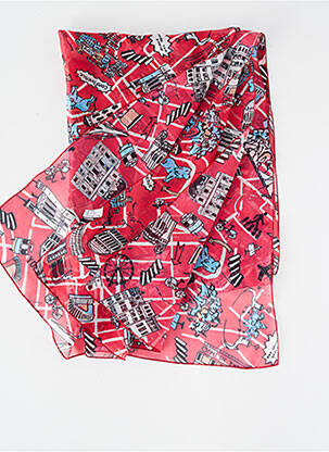 Foulard légère et transparente rouge MALFROY femme