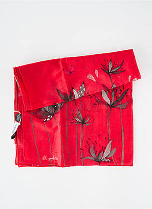 Foulard légère et transparente rouge LILI GAMBETTES femme