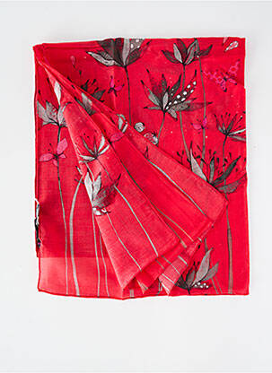 Foulard légère et transparente rouge LILI GAMBETTES femme