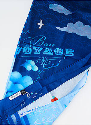 Foulard bleu LILI GAMBETTES enfant