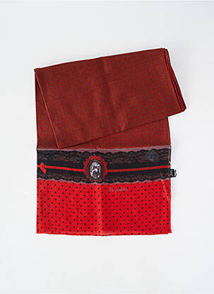 Foulard légère et transparente rouge LILI GAMBETTES femme