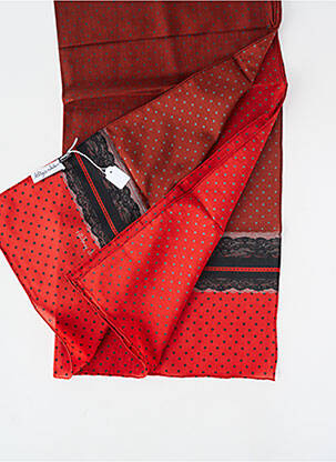 Foulard légère et transparente rouge LILI GAMBETTES femme