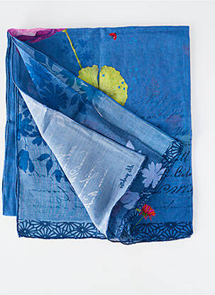 Foulard légère et transparente bleu LILI GAMBETTES femme