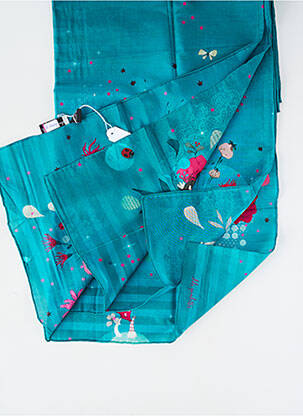 Foulard légère et transparente bleu LILI GAMBETTES femme