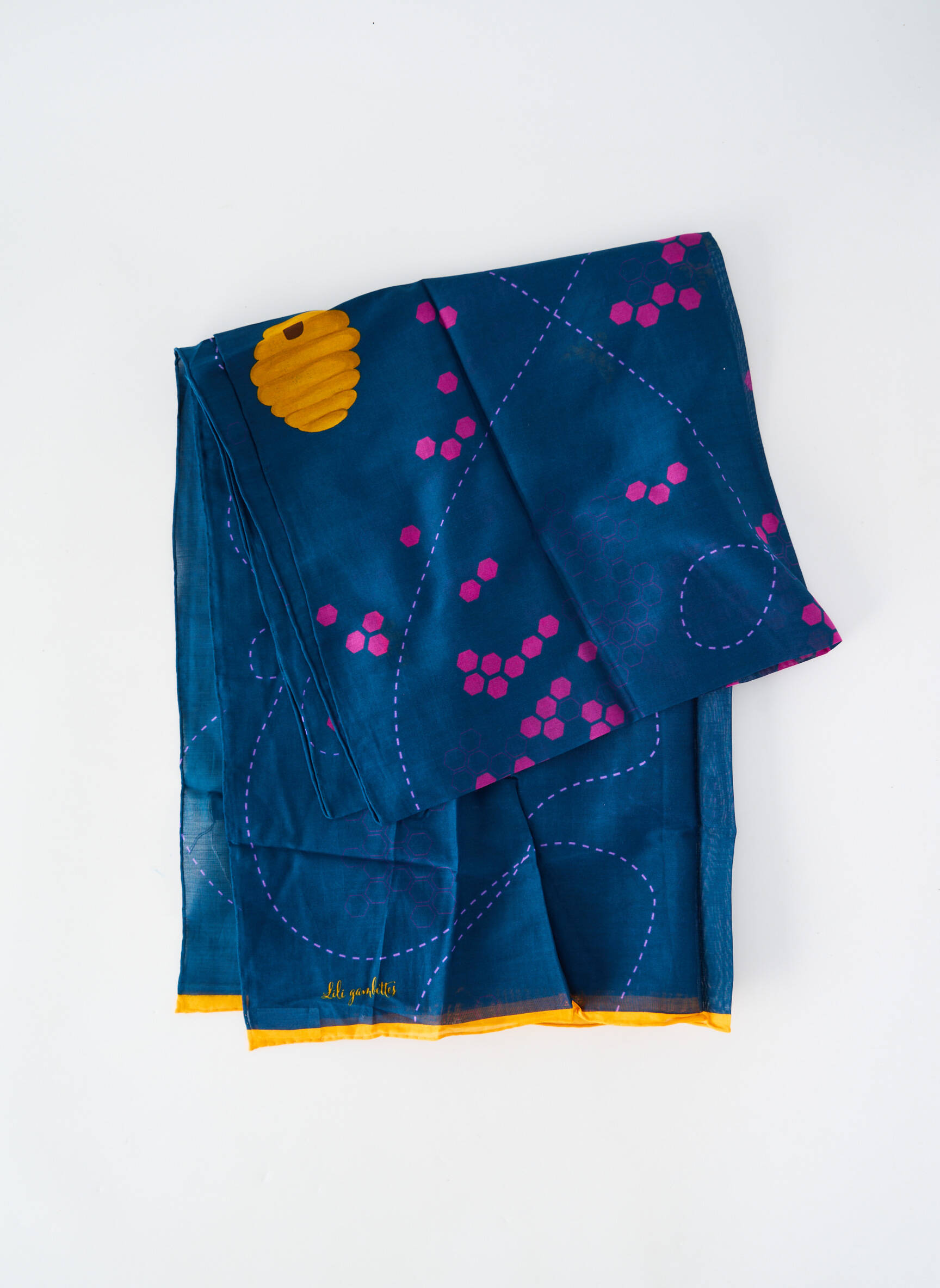 Foulard légère et transparente bleu LILI GAMBETTES femme