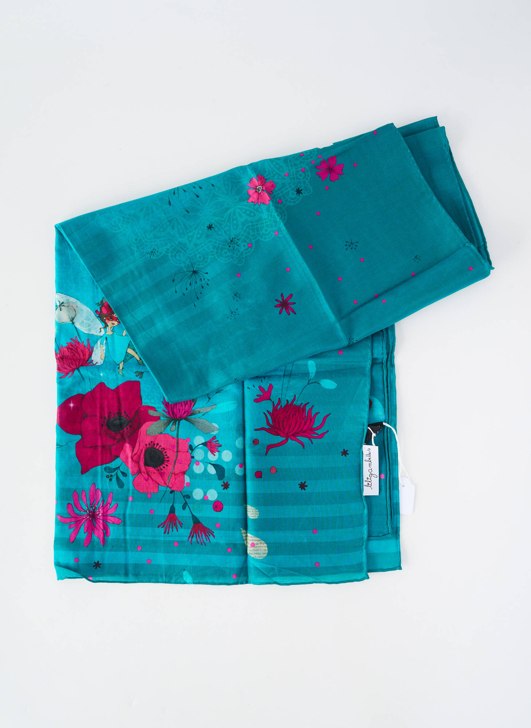 Foulard légère et transparente bleu LILI GAMBETTES femme