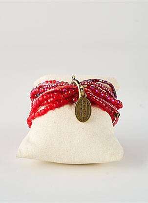 Bracelet ornement perles rouge KONPLOTT femme