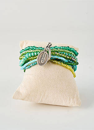 Bracelet ornement perles vert KONPLOTT femme