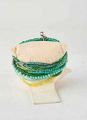 Bracelet ornement perles vert KONPLOTT femme
