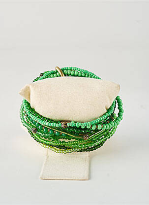 Bracelet ornement perles vert KONPLOTT femme