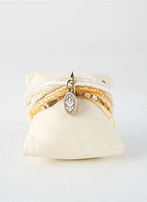 Bracelet ornement perles beige KONPLOTT femme