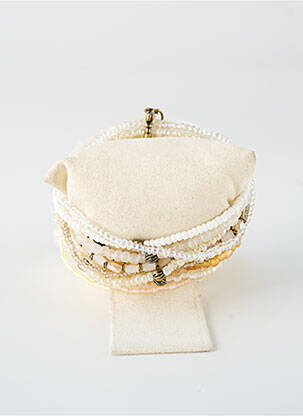 Bracelet ornement perles beige KONPLOTT femme