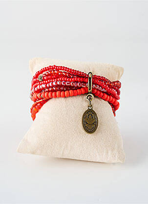 Bracelet ornement perles rouge KONPLOTT femme