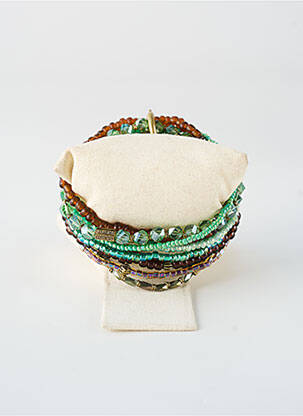 Bracelet ornement perles vert KONPLOTT femme