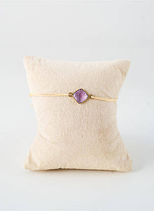 Bracelet fermeture avec liens violet NILAI femme