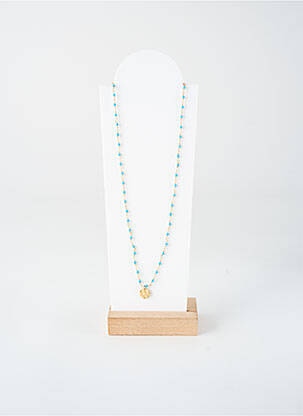 Collier ornement perles bleu NILAI femme