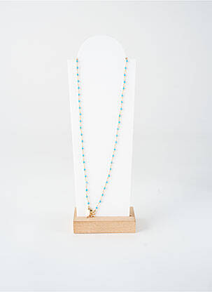Collier ornement perles bleu NILAI femme