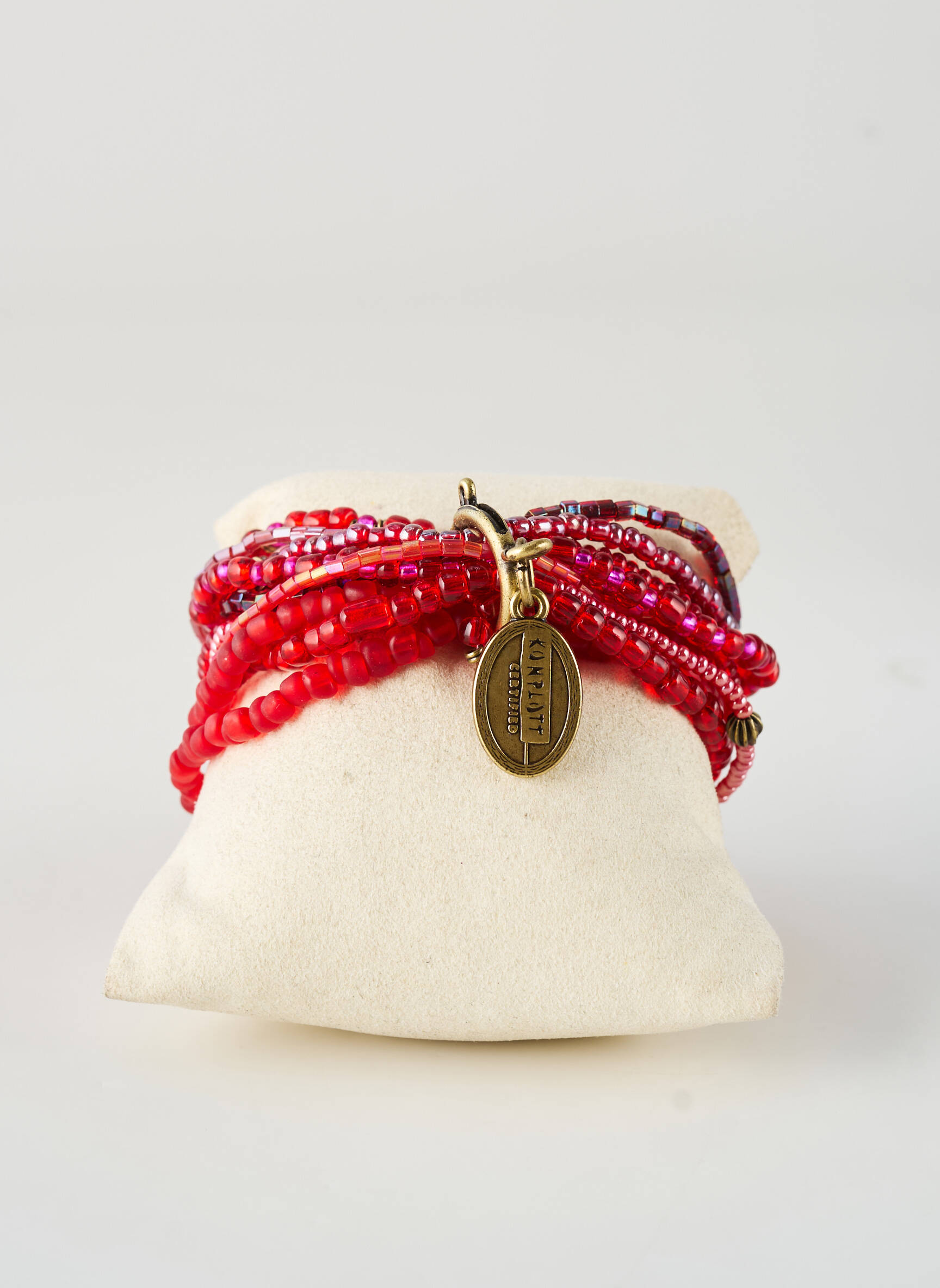 Bracelet ornement perles rouge KONPLOTT femme