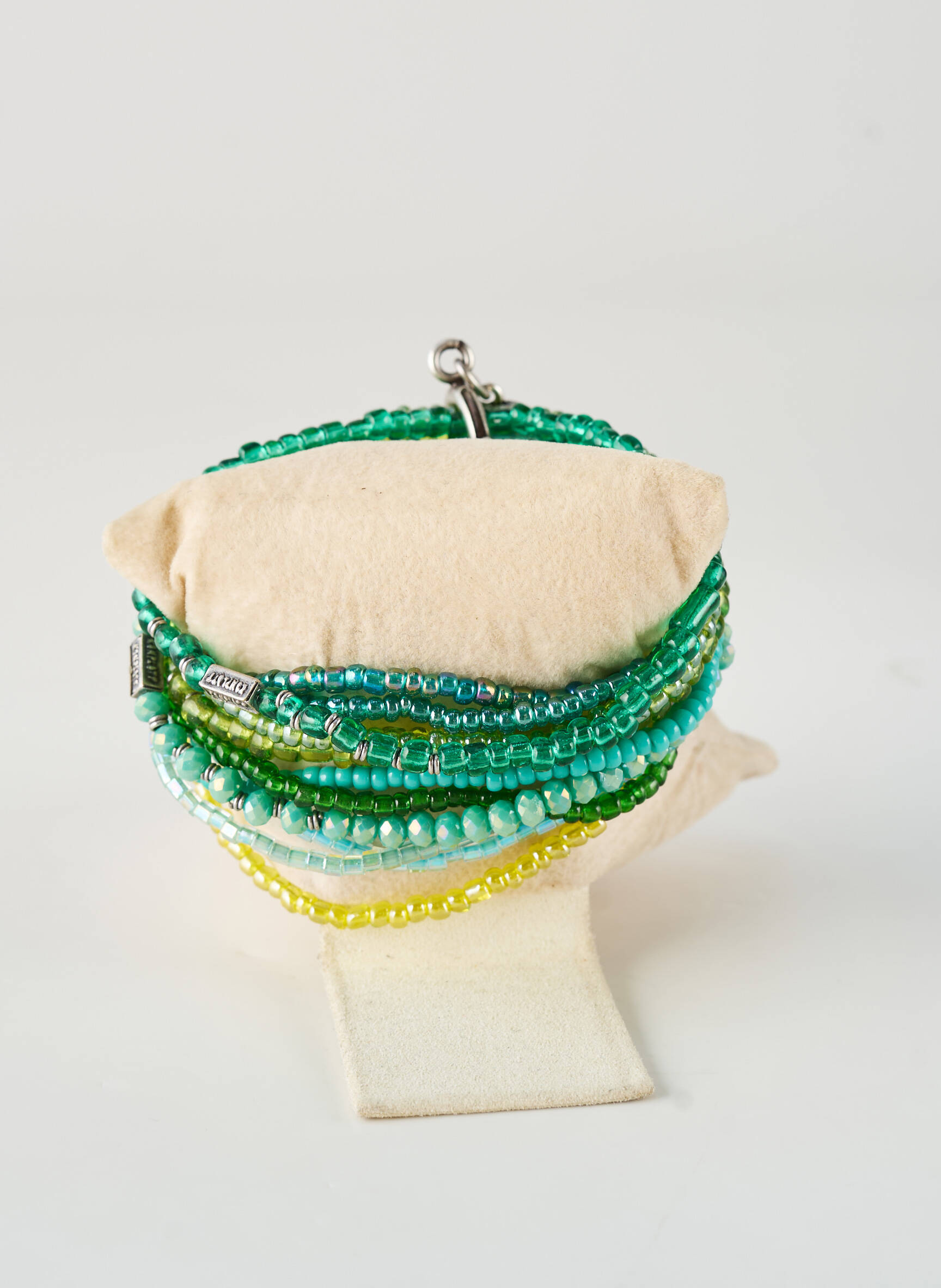 Bracelet ornement perles vert KONPLOTT femme