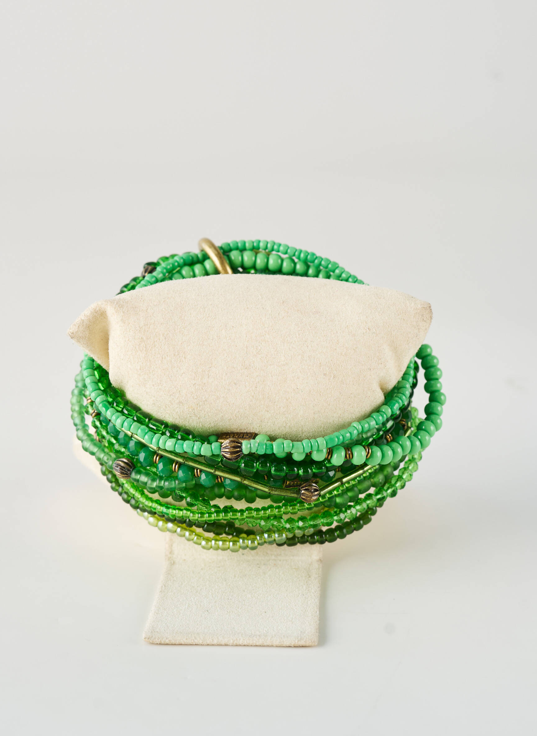 Bracelet ornement perles vert KONPLOTT femme