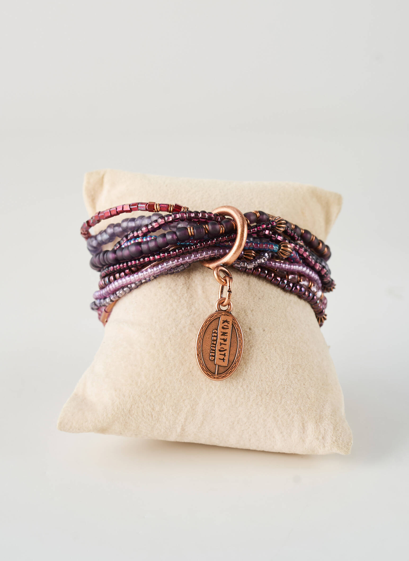 Bracelet ornement perles violet KONPLOTT femme
